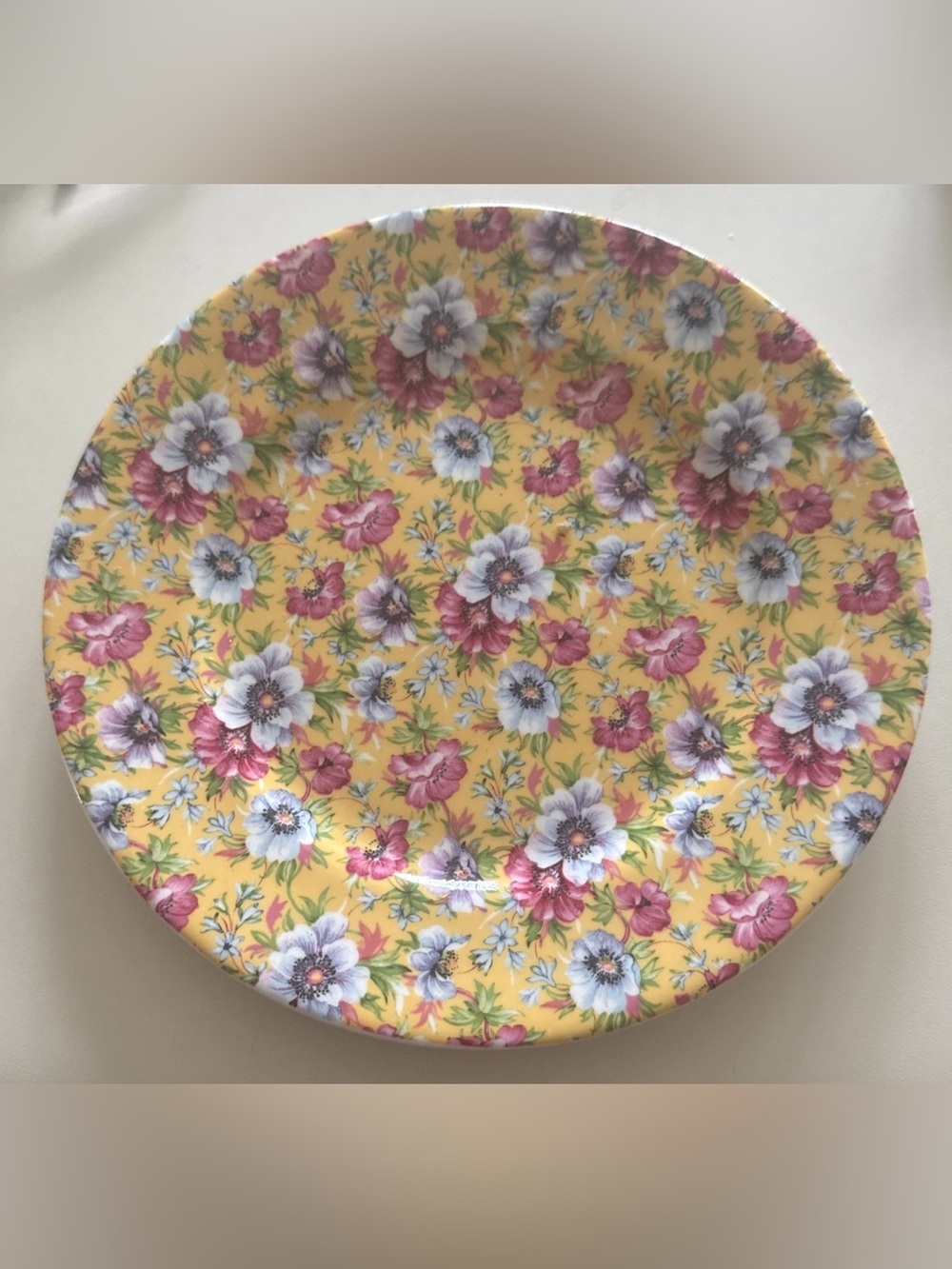 Set of 6 Vintage Queen's Bone China "Sophie Chintz" Salad Snack Plates